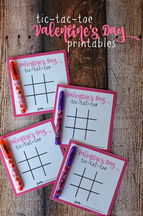 Tic Tac Toe Valentine Printable