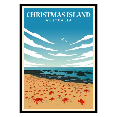 Christmas Island Australia Red Crab Poster | Buy Posters & Art Prints ...