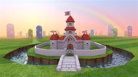 Peach Castle Blender Render Super Mario Cg By Lanceberyl On Deviantart