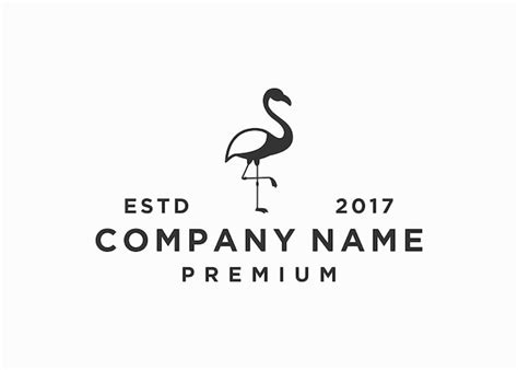 Premium Vector Flamingo Logo Design Icon Vector Illustration Template