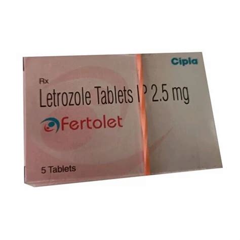 Cipla Fertolet Letrozole Tablets IP Packaging Type Box 2 5 Mg At Rs