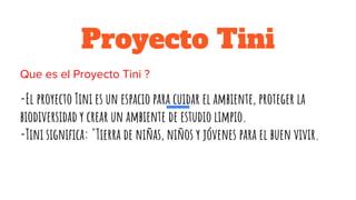 Proyecto Tini Ecuador Ppt Descarga Gratuita