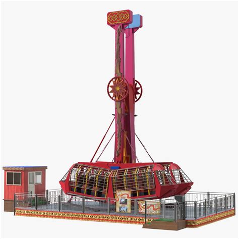 Kamikaze Ranger Ride Attraction Off D Model Ds Blend C D