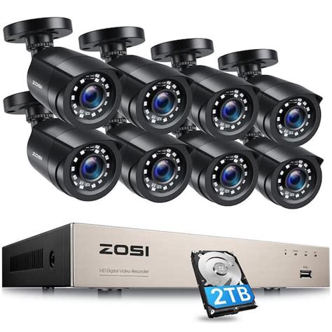 Zosi Channel Mp Lite Tb Dvr Surveillance System With Wired P