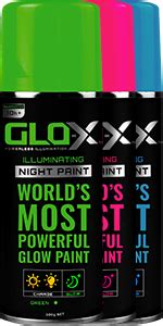 Glo X Glow In The Dark Spray Paint Oz Can Clear Spray Paint That