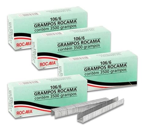 Kit Caixas Grampo Mm Polido P Grampeador Rocama Frete Gr Tis