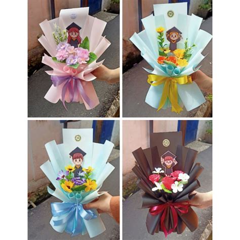 Jual Buket Wisuda Bouquet Bucket Topper Wisuda Lucu Aesthetic Shopee