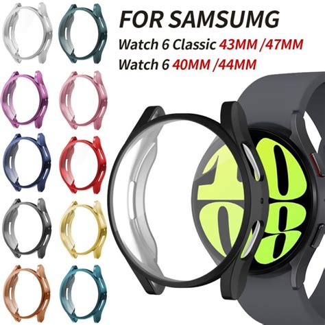 Case For Samsung Galaxy Watch 6 40mm 44mm Screen Protector Soft Tpu All Around Protective Cover