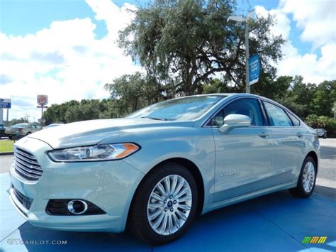 2013 Ice Storm Metallic Ford Fusion Hybrid Se 86937442 Photo 8 Car Color