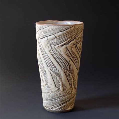 Akira Satake Ceramic Texture Tumbler White Slip