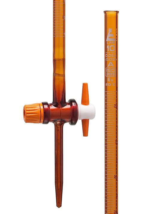 Eisco Amber Burette Ml With Ptfe Key Stopcock Class A Ml