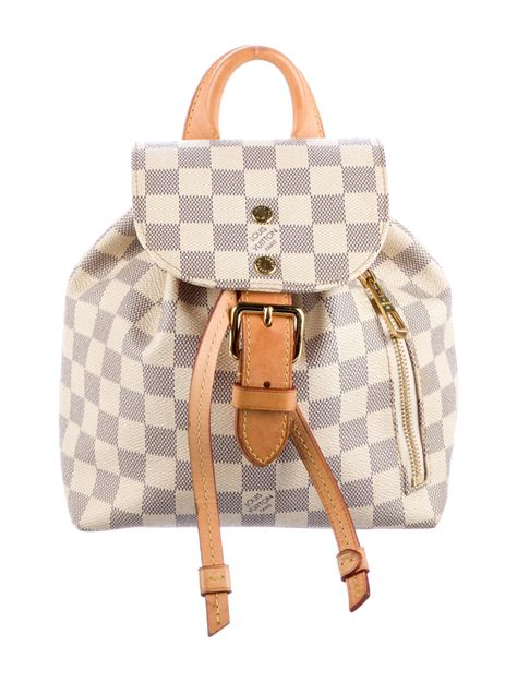 Louis Vuitton Damier Azur Sperone Bb Neutrals Backpacks Handbags