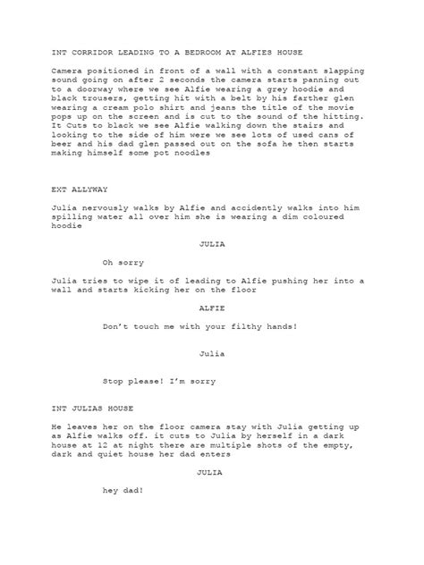 Script For My Film | PDF