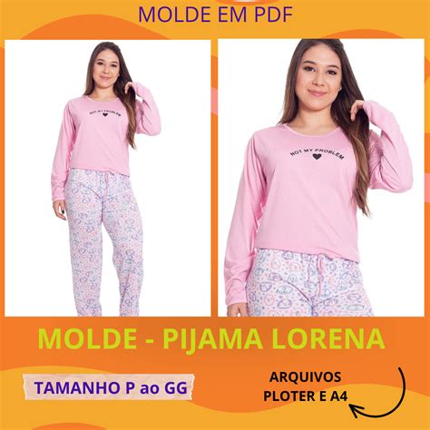 MOLDE PIJAMA LORENA Julia Suenia Nunes Gomes Hotmart