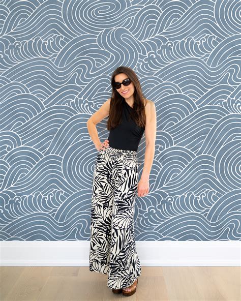 Waves Ocean Blue Wall Mural – Wallpaper | Remix Walls