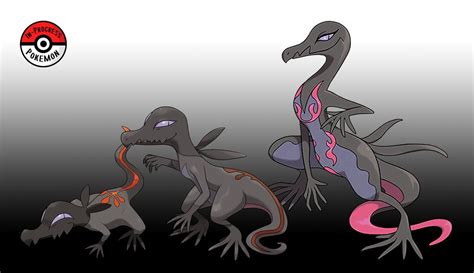 757 758 Salandit Line By Inprogresspokemon Pokemon Teams Pokemon