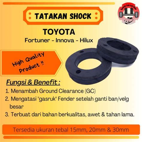 Promo Karet Tatakan Shock Depan Lift Kit Toyota Fortuner Innova Hilux