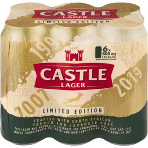 Castle Lager Limited Edition Beer Cans 6 X 500ml Offer At Shoprite Liquor