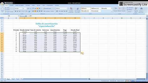 Cómo hacer una tabla de amortización en Excel en 2 minutos YouTube