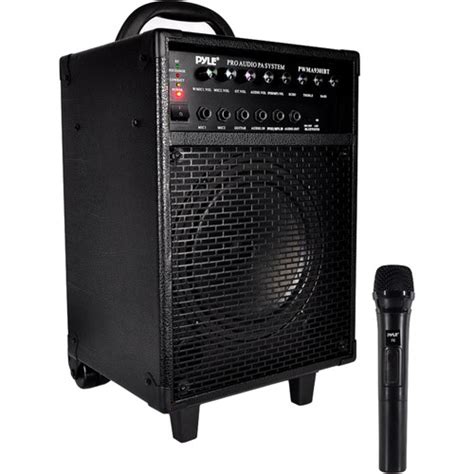 Pyle Pro W Rechargeable Bluetooth Pa System Pwma Ibt B H