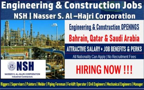 Nsh Job Vacancy Saudi Arabia Kuwait Bahrain Qatar