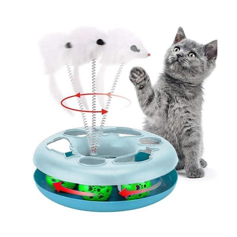 Circuit de jeu pour chat jouet interactif d intérieur avec souris et