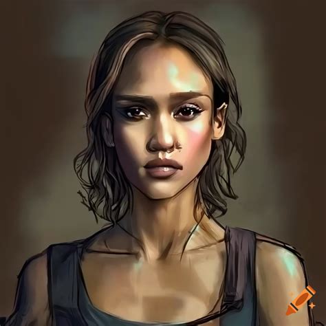 Digital Art Of Jessica Alba In Post Apocalyptic Style