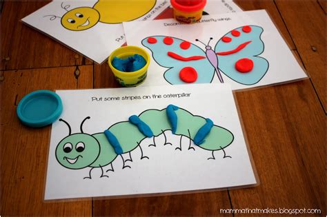 Mamma That Makes Insect Play Dough Mats