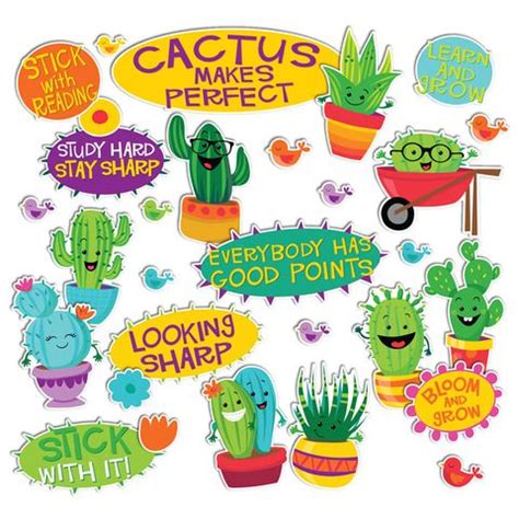 A Sharp Bunch Encouraging And Positive Words Mini Bulletin Board Set