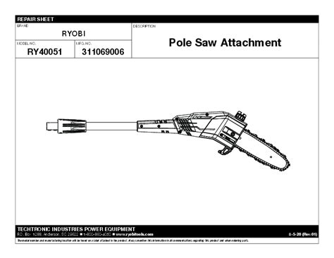 40v 10 Pole Saw Kit Ryobi Tools