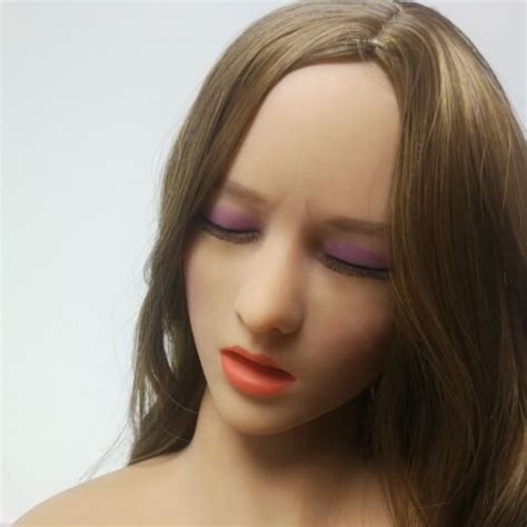 Tpe Sex Doll Head Real Oral Sex Close Eyes Adult Love Toys For Men