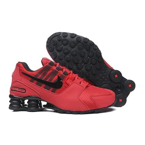 Basket Nikes Airs Max Shox Tl Txt Chaussures De Running Homme Rouge