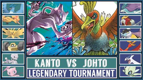 KANTO LEGENDS vs JOHTO LEGENDS | Legendary Pokémon Tournament [#01 ...