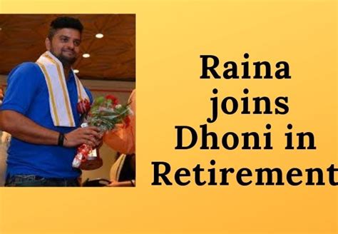 Suresh Raina news- retirement from International cricket - The Trade Bond