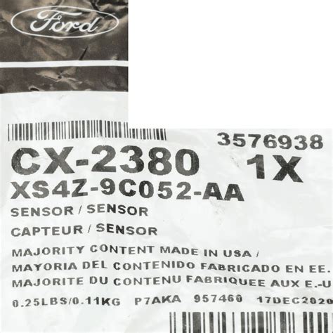 New Oem Ford Lincoln Mercury Fuel Tank Pressure Sensor Xs4z9c052aa Genuine Ebay