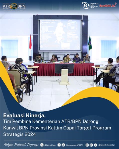 Lembaga Evaluasi Kinerja Tim Pembina Kementerian ATR BPN Dorong