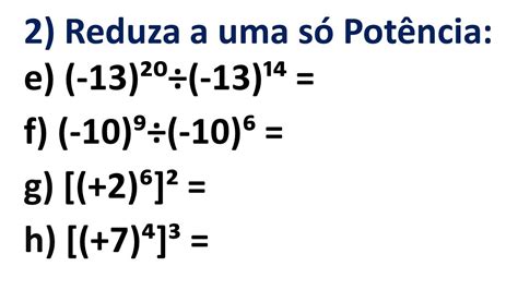 Usando as propriedades da reduza a uma só potência Parte 2 YouTube