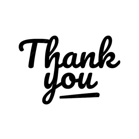 Premium Vector Vector Thank You Lettering