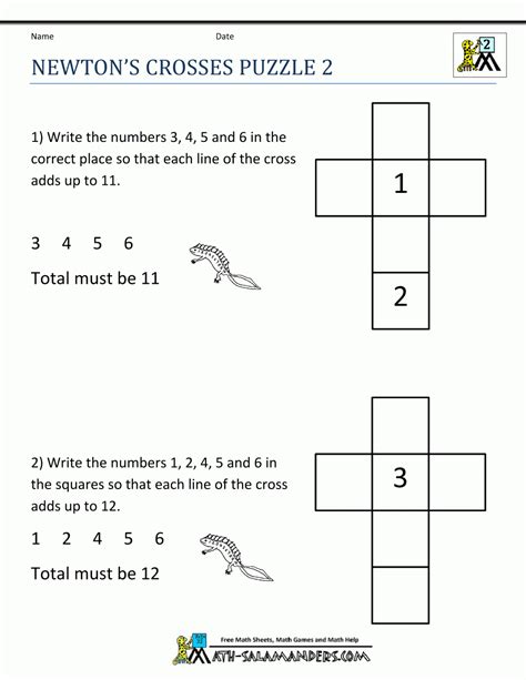 Grade 2 Puzzles Printable Printable Crossword Puzzles