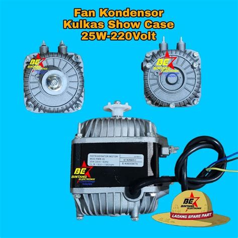 Jual Fan Motor Condensor Kulkas Showcase 25 Watt Dinamo Kondensor Show