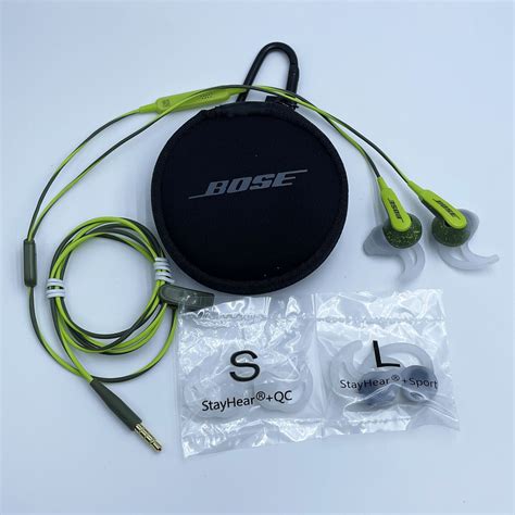 Bose Soundsport Wired 35mm Jack Earbuds In Ear Sporting Headphones Spot Green Ebay