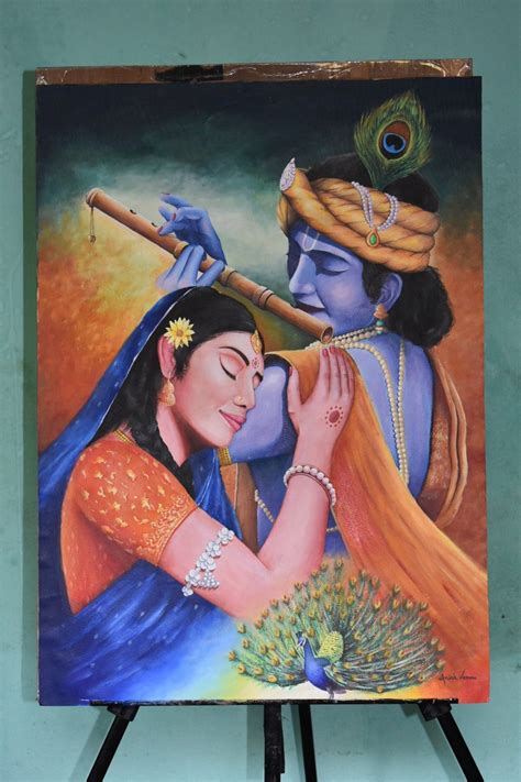 Acrylic Paintings Of Krishna