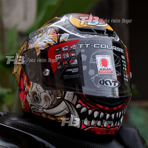 Jual Helm Kyt Tt Course Demon Samurai Repaint Doff Helm Full Face Kyt