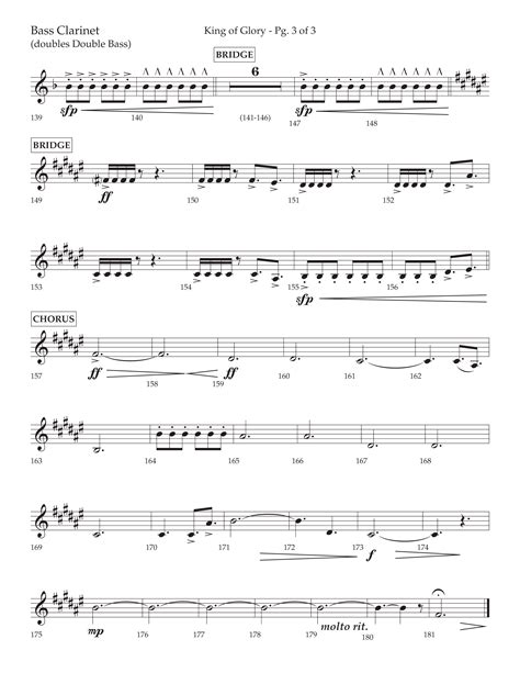 King Of Glory Choral Anthem SATB Bass ClarinetSheet Music PDF