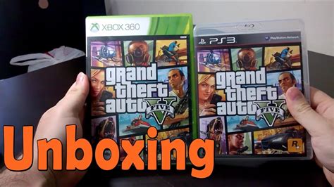 Grand Theft Auto V Gta Xbox Ps Unboxing Youtube