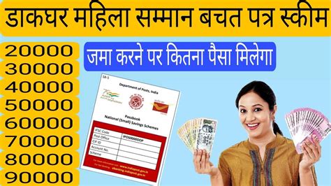 Post Office Mahila Samman Bachat Patra Scheme