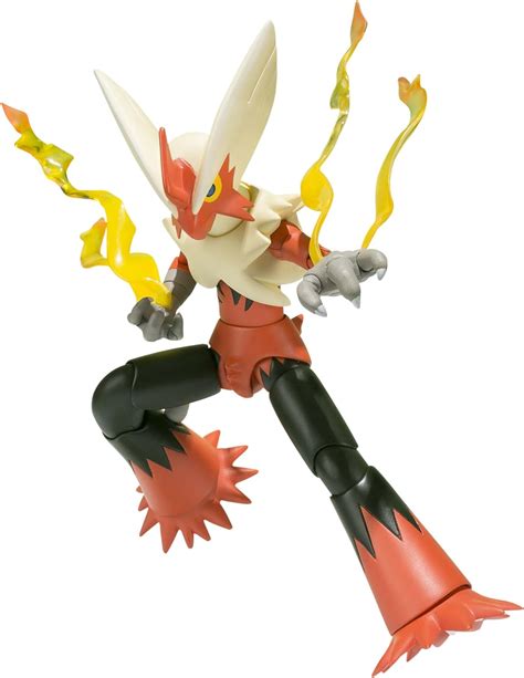 Sh Figuarts Pokemon Series Mega Blaziken About Mm Abs Pvc Painted