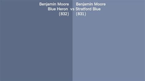 Benjamin Moore Blue Heron Vs Stratford Blue Side By Side Comparison