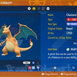 Charizard Unrivaled Iv Pokemon Scarlet And Violet Tera Raid