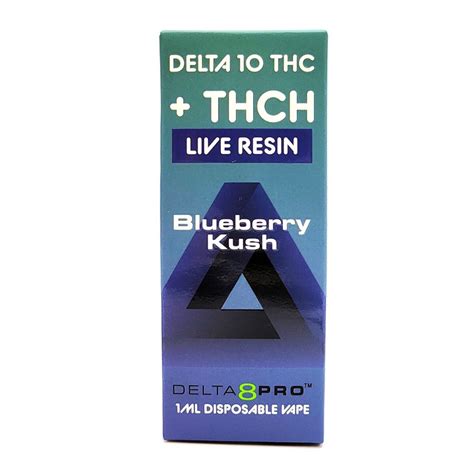 DELTA 8 PRO 1ML 10 THC THCH LIVE RESIN DISPOSABLE VAPE BLUEBERRY